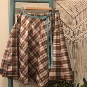 LAPIS Plaid Poodle Skirt, Small